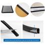 Seals strip Edge Trim Black U Extrusion Medium Size PVC Rubber Seal Protector| U Height: 0.55