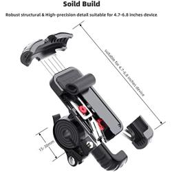 Bike Phone Mount Holder, camperig Motorcycle Phone Mount for iPhone Android and GPS Devices