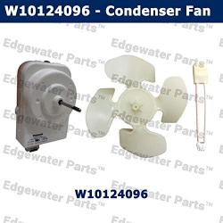 Edgewater Parts W10124096, AP4318657, PS1957416 Refrigerator Condenser Fan Motor Kit Compatible With Whirlpool, Kenmore, KitchenAid, Maytag, Estate (Fits Models: ED5, GS2, GS6, MSD)