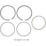 2 Set Piston Rings Fit for 168F/5.5 6.5 Cylinder Piston Gasoline Engine Motor Generator Piston Ring Replacement
