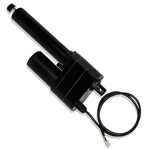 12V Feedback Linear Actuator (2000 lbs. / 4 in.) | High Force Potentiometer and Heavy Duty Capabilities | DC Electric Motor, Stainless-Steel Stroke and IP65 Protection | Model PA-17-4-2000-POT