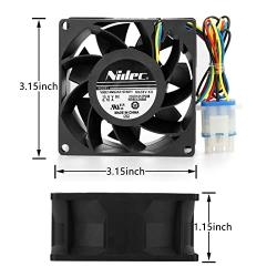 Upgraded Refrigerator Evaporator Fan Motor WR60X26866 Compatible with GE Refrigerator, Replacement WR60X26033 WR60X10341, WR60X10356, WR60X10357, WR60X24303, Upgrade Plug-in More Durable