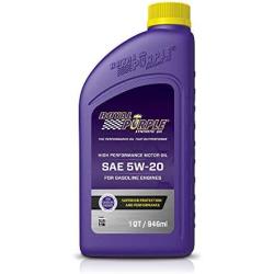 Royal Purple 01520 API-Licensed SAE 5W-20 High Performance Synthetic Motor Oil - 1 Quart