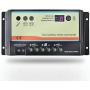 EVPEVER 10A Solar Charge Controller 12V/24V Auto Working Dual Battery Solar Panel Charge Controller PWM 10AMP Intelligent Solar Panel Batteries Regulator for Motorhome, Caravan, Boat