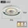 ATELANGE Crystal Dimmable Household Fan Ceiling Light 3 Colors 3 Speeds Household Ceiling Fan With Lights With Remote Control Timing Function Low Profile Fan Ceiling Light Pure Copper Motor For Bedroo