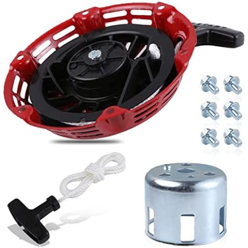 Stylemafia Pull-Start-Recoil-Starter Cover fit for Honda GX120 GX160 GX200 Pull Starter (Steel Rod Paws) Engine 4/5.5/6.5hp Generator Lawnmower Replace # 28400-ZE1-003ZF 28400-ZH8-013YA