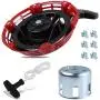 Stylemafia Pull-Start-Recoil-Starter Cover fit for Honda GX120 GX160 GX200 Pull Starter (Steel Rod Paws) Engine 4/5.5/6.5hp Generator Lawnmower Replace # 28400-ZE1-003ZF 28400-ZH8-013YA