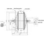36V 48V 250W Electric Bicycle Hub Motor Set Electric Bike Conversion Kit Homemade Ebike Motor Wheel Quick Release Use Disc Brake