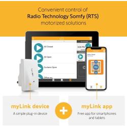 Somfy MyLink RTS Smartphone and Tablet Interface/WiFi to Radio Technology Control Blinds with phone!(MPN #1811403)