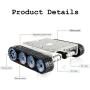 Professional Smart Tank Car Chassis with High Torque DC Motors, TP200 Remote Control Metal Robotic Platform Robot Accessories Kit for Arduino Uno, Raspberry Pie, STM32, DIY STEAM Education