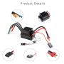 GoolRC Brushless Motor Waterproof 3650 4300KV Upgrade Brushless Motor with 60A ESC Combo Set for 1/10 RC Car Truck