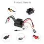 GoolRC Brushless Motor Waterproof 3650 4300KV Upgrade Brushless Motor with 60A ESC Combo Set for 1/10 RC Car Truck