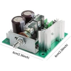 UNIMORE 12V-40V 10A PWM DC Motor Speed Controller with Knob, High Efficiency, High Torque, Low Heat Generating with Reverse Polarity Protection, High Current Protection