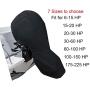 FLYMEI Outboard Motor Cover with Golf Cart Covers Set, Waterproof Ourdoor Protective Cover