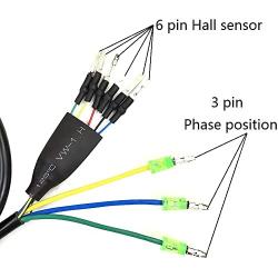 9 Pin 60cm Electric Bicycle Female Motor Cable Ebike Motor Adapter with Hall Sensor Connector Ebike Conversion Parts