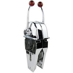 NEWMAIX Universal Boat Dual Lever Throttle Control,Marine Top Mount Twin Lever Engine Control Zinc Alloy Dual Handle Shift for Any Type of Boat with Outboard Inboard or I/O Power
