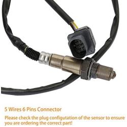 LSU 4.9 Lambda WideBand O2 Oxygen Sensor | for AEM 30-4110 30-0300 30-0310 - X Series AFR Inline Controller - UEGO A/F Ratio Wideband 02 Gauge | Replace# 17025, 0258017025