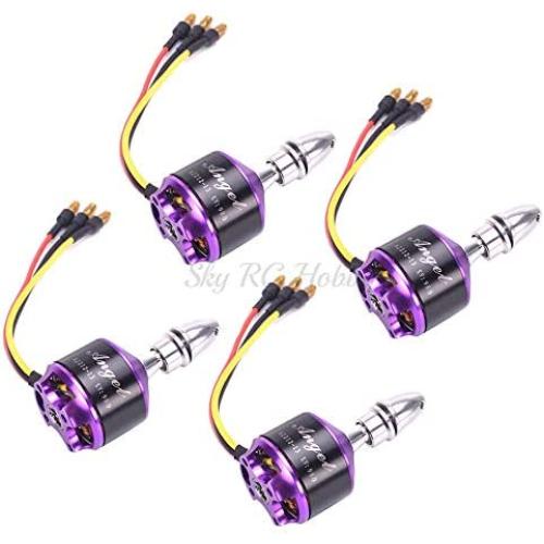 Vehicles-OCS New Angel A2212 2212 980KV KV980 / 800KV Brushless Motor 2-3s for S500 X500 X525 Quadcopter Multicopter - (Color: 4PCS 980kv)