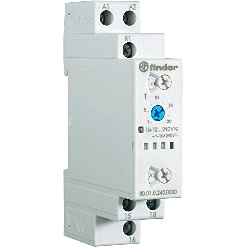 FINDER 80.01.0.240.0000 Multi-Function, MAX 250 VAC, 8 AMP, Multi-Voltage Timer