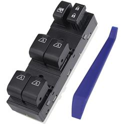 Obaee 25401-9N00D Front Power Window Switch Master Button Control Compatible with 2009-2012 Nissan Maxima, Infiniti 2007-2008 G35/ 2009-2013 G37/ 2011-2012 G25/ 2015 Q40 Orange Backlight 4 AUTO