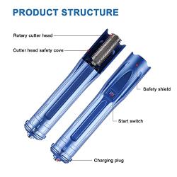 Electric Fish Scaler 2600MA Cordless Fish Scale Remover Cleaner with Brushless Motor, Waterproof Fish Scale Scraper with Rechargeable Lithium Battery