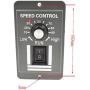 DC Motor Controller X0520 20A 12V24V36V48V Motor Speed Control PWM Variable Speed Switch