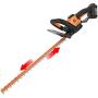 WORX WG584 40V Power Share Turbine Cordless Leaf Blower with Brushless Motor (2x20V Batteries) & WG261 20V Power Share 22-Inch Cordless Hedge Trimmer, Battery and Charger Included, Black and Orange