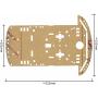 Arduino Compatible Robot Chassis:✨ Comes with Optical Wheel Encoders/Speed Sensors ✨ for Any Small DIY Robot Project. Great Platform / Chassis for Arduino, Raspberry Pi, 2WD Acrylic Chassis