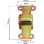 Tektall Solid Steel Motor Mount Engine Bracket Kit for SBC BBC Chevy Frame Mount Rat Hot Rod