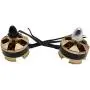 Vehicles-OCS 1Pair 2204 Brushless Motor 2300KV CW CCW RC Aircraft Motor w Propeller Nut Caps for QAV210 QAV250 FPV Mini Quad Racing Drone