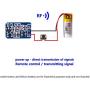 3.7-12V Wireless Remote Control Switch Mini Small PCB 433mhz RF Transmitter,3V -12V Battery Power Circuit Micro Controller for DIY