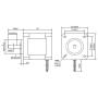STEPPERONLINE High Torque Nema 17 Bipolar Stepper Motor 92oz.in/65Ncm 2.1A Extruder Motor
