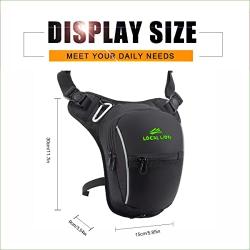 LOCAL LION Motorcycle Leg Bag Drop Leg Bag Hiking Waist Pack Thigh Bags Cycling Riding Running Daypacks for Men Women