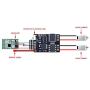 FPVKing Dual Way Bidirectional Brushed ESC 2S-3S Lipo 5A ESC Speed Control for RC Model Boat Tank 130 180 Brushed Motor Spare Parts