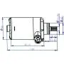 Glixal GY6 125cc 150cc Starter Motor with Wire for 4-stroke 152QMI 157QMJ Scooter Moped ATV Go-kart Engines