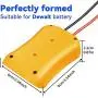 Ecarke for Power Wheels Battery Adapter for DeWalt 20V Max Battery 18V Battery Adapter Dock Power Connector 12 Gauge Robotics