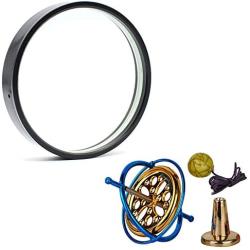 Joytech Precision Gyroscope Metal Anti-Gravity Spinning Top Balance Toy and 4.13 (105mm) Diameter Spinning Top Base AG002-DZ06