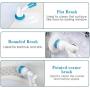 Electric Spin Scrubber,360 Cordless Bathroom Scrubber with 3 Replaceable Cleaning Shower Scrubber Brush Heads,Bathroom Scrubber with Adjustable Arm for Tile, Tub, Sink, Dish, Grout, Wall, Kitchen