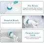 Electric Spin Scrubber,360 Cordless Bathroom Scrubber with 3 Replaceable Cleaning Shower Scrubber Brush Heads,Bathroom Scrubber with Adjustable Arm for Tile, Tub, Sink, Dish, Grout, Wall, Kitchen