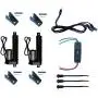 WindyNation (2pcs) 12 Volt, 225 lbs Linear Actuators + Up Down DPDT Switch + Mounting Brackets + Connectors (Momentary or Maintained Up Down Switch) (2