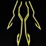 EMVANV Motorcycle Helmet LED Strip - Night Riding Sticker LED Strip Warning Motorcycle Helmet Light Signal Flashing