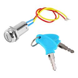 2 Wire Key Switch Scooter Motorcycle Key Ignition Switch Universal On-Off Key Switch Starter with 2 Keys for Electric Scooter ATV Moped Go Kart Motorbike Motorcycle