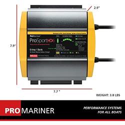 ProMariner ProSport HD 6 Amp Single Bank Waterproof Marine Battery Charger, 44006