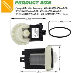 8181684 280187 Washer Drain Pump by Techecook - ap3953640 Compatible with Ken-more Whirl-pool Kitchen-Aid Washing Machine - Replacement for 8182819 8182821 285998 (2 YEARS WARRANTY)