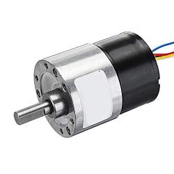 WINGONEER DC 12V 37mm Diameter Gearbox Low Noise Long Life High Torque Brushless DC Gear Motor