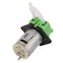 12V Flow Rate Controlled Peristaltic Pump DIY Replaceable Silica Gel Tube Head Dosing Pump Variable Quantitative Controller for Stable Delivery(Green)