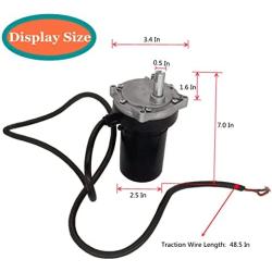 LicBund 352338 Components RV Electric Rear Stabilizer Smart Jack Motor Compatible with High Speed Power Stabilizer Jacks, Black
