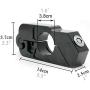 Motorcycle Grip Lock Handlebar Throttle Security Lock Anti-Theft Scooters with 2 Keys fit for ATV Motorcycles Dirt Street Bike (Silver)