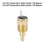 X AUTOHAUX Universal Automotive Radiator Engine Cooling Fan Temperature Thermo Sensor Switch 3/8