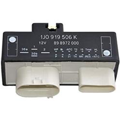 1J0919506K Coolant Fan Control Module Relay for VW Beetle Jetta Golf TT 2000-2014 Replace# 1J0 919 506 K Cooling Radiator Fan Control Unit